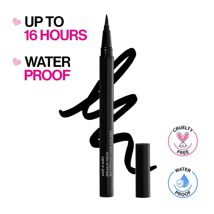 Wet n Wild, Breakup Proof WaterProof Liquid Eyeliner 0.9 ml 